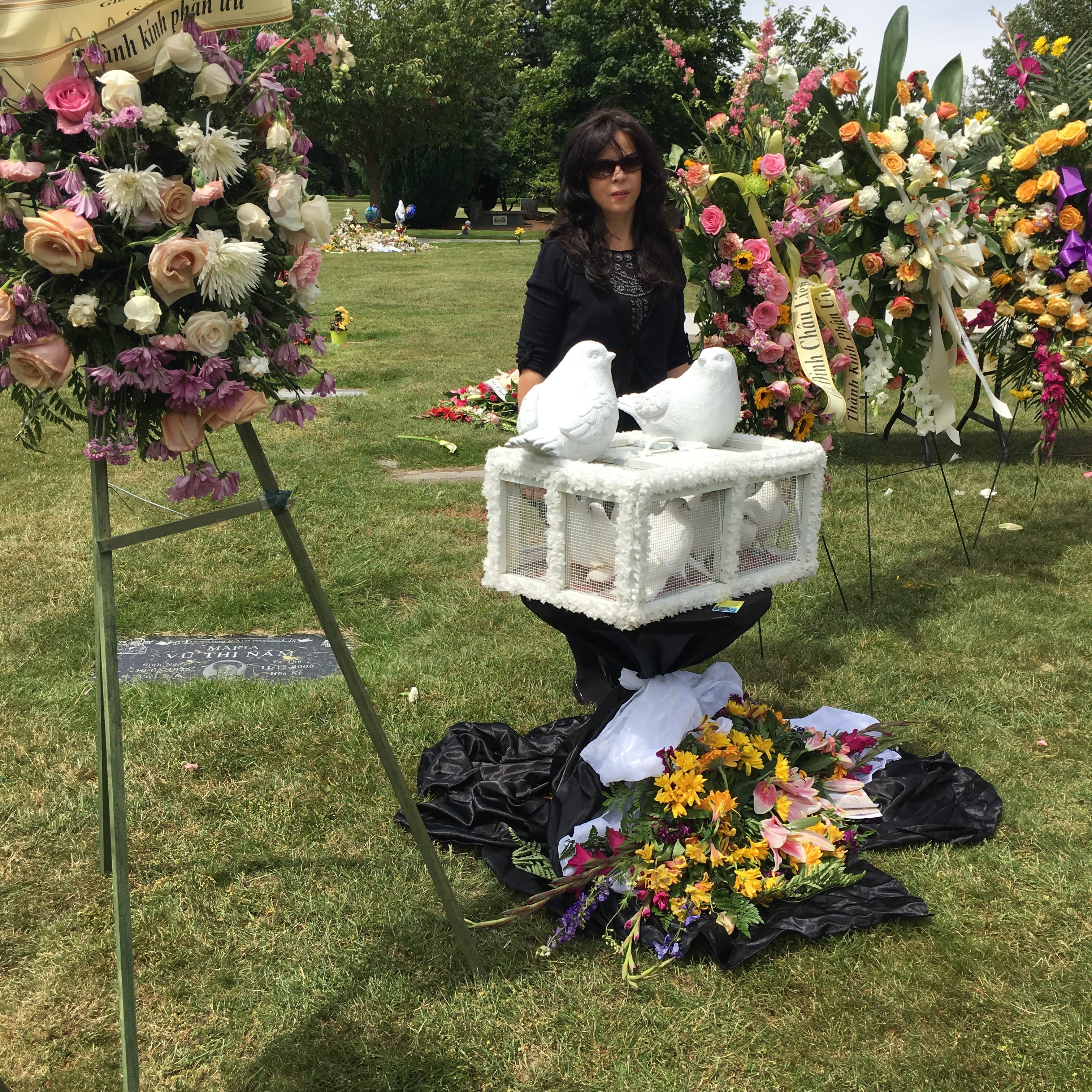 white dove funeral Seattle White Doves